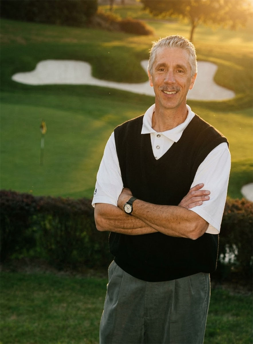 Scott Witter golf course designer standing on course at Ironwood Golf Course in Western New York